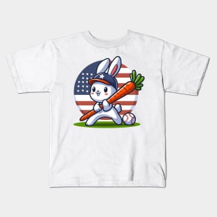 A Whimsical Tribute to American Culture in Cartoon Style T-Shirt Kids T-Shirt